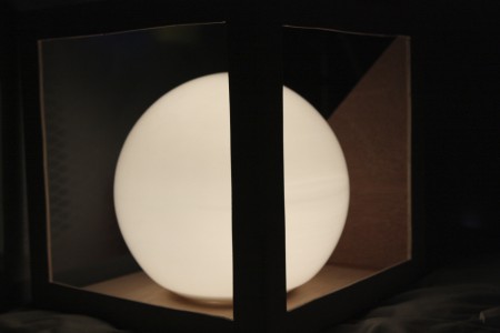 Light Cube. 12’’ x 12’’x 12’’. Wood, Plexiglass & Glass. © 2010 Jackson Tsai